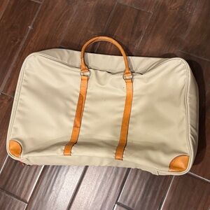 Jon Hart Cream and Tan Men's Duffel Bag
